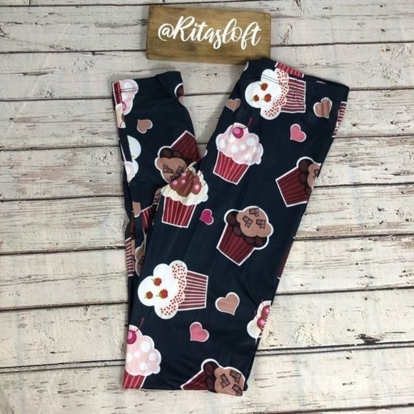 Pants - Muffin Print Super Soft Leggings - One Size